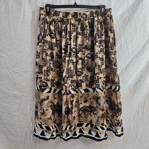 Vintage 90s boho hippie deadstock plus size skirt